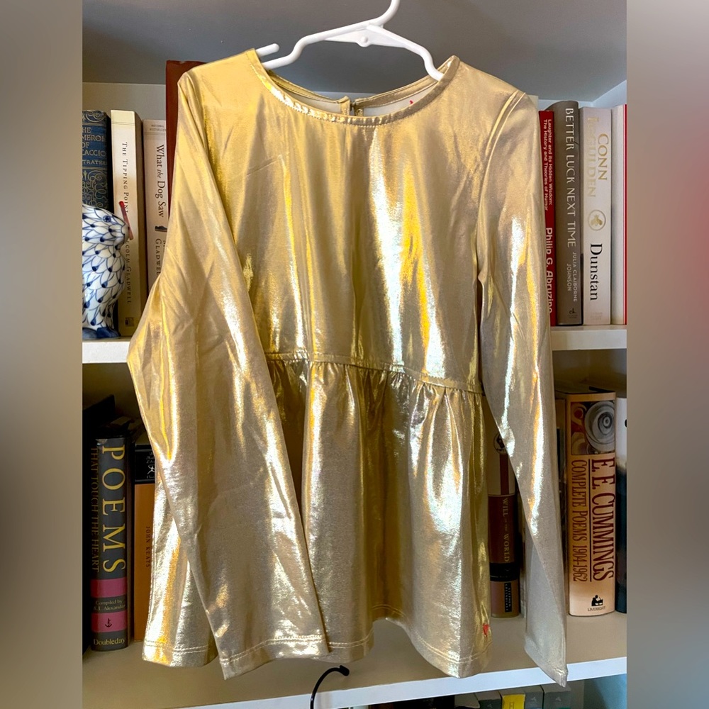 Pink Chicken New York Metallic Gold Bette L/S Top 10